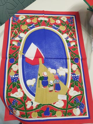 4 Strofinacci Natalizi in cotone