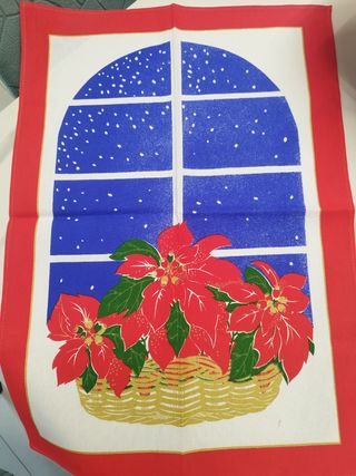 4 Strofinacci Natalizi in cotone