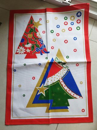 4 Strofinacci Natalizi in cotone