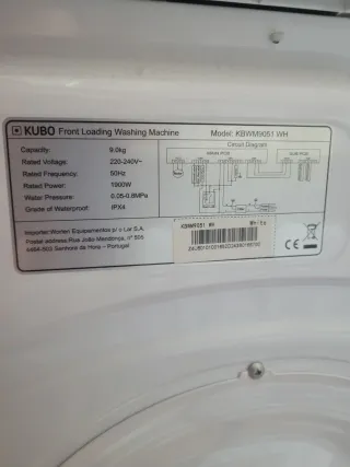 Lavadora KUBO blanca