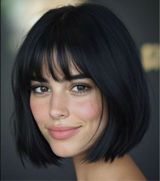 Preciosa Peluca Bob Negra