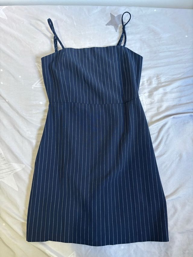 Vestido rayas azul marino talla S