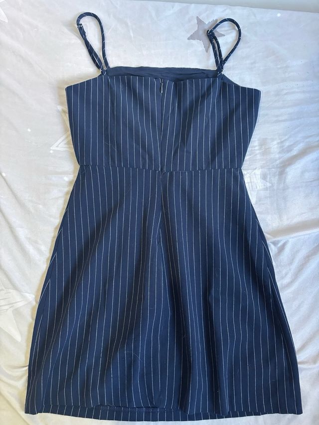 Vestido rayas azul marino talla S