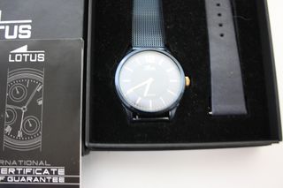 RELOJ LOTUS 1875/A AZUL CORREA ACERO INOX 73114