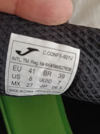 Zapatillas Joma Mujer Talla 41 Negras