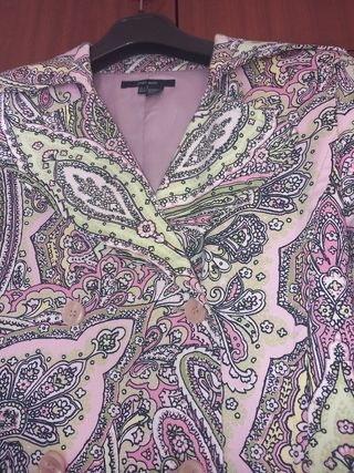 Chaqueta Zara Estampada Multicolor