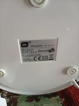 Spremiagrumi elettrico 500ml