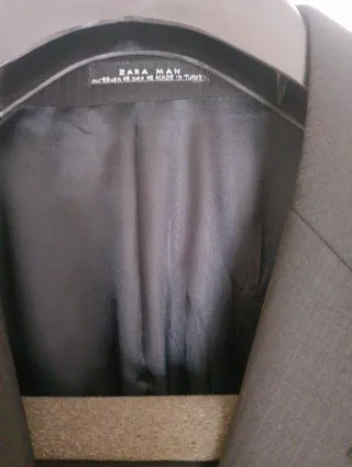 Traje Zara Man Negro Celebración negro