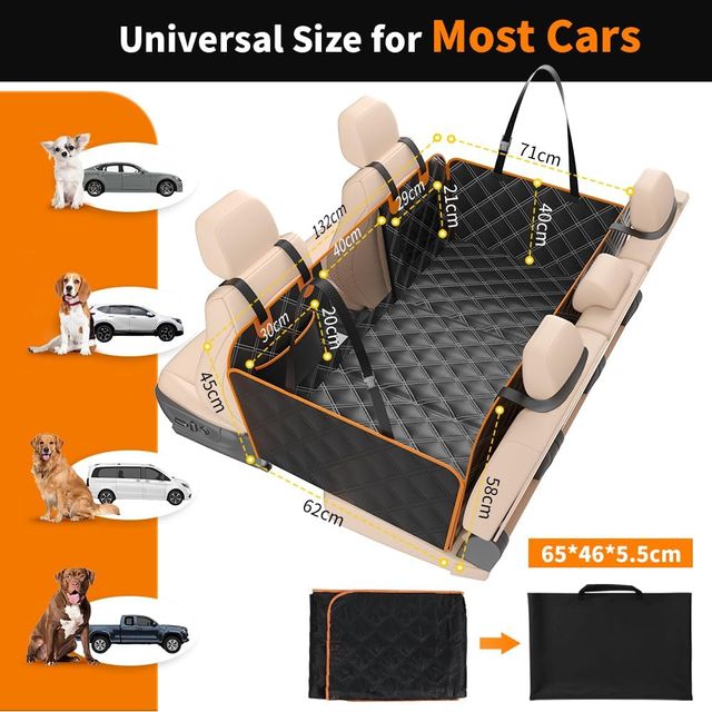 Funda Asientos Coche Perros Impermeable