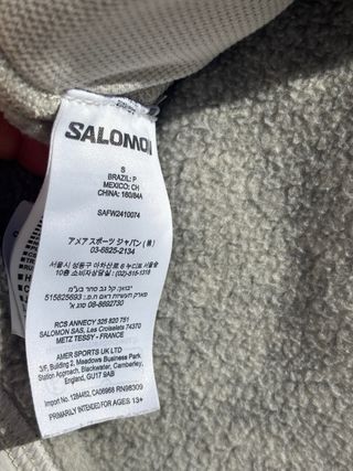 Forro polar Salomon gris