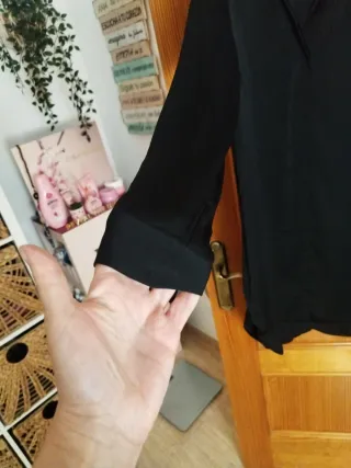 Vestido camisero negro