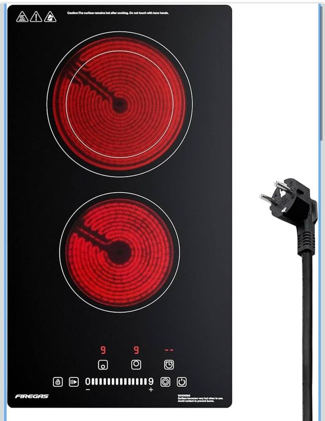 Placa vitrocerámica 2 fuegos FIREGAS