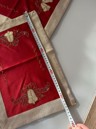 set centri natalizi rossi e oro