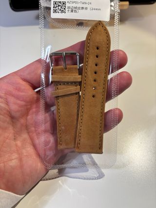 Correa de ante para reloj 24mm