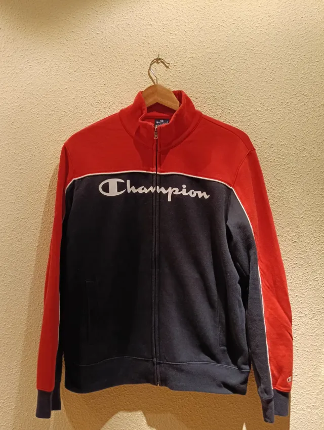 Chaqueta Champion Vintage Roja y Negra