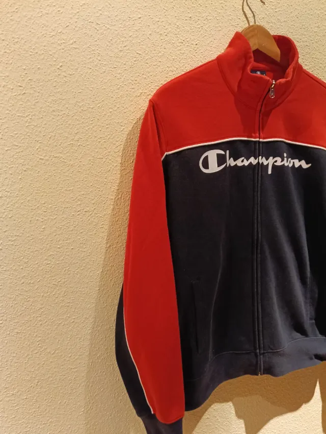 Chaqueta Champion Vintage Roja y Negra