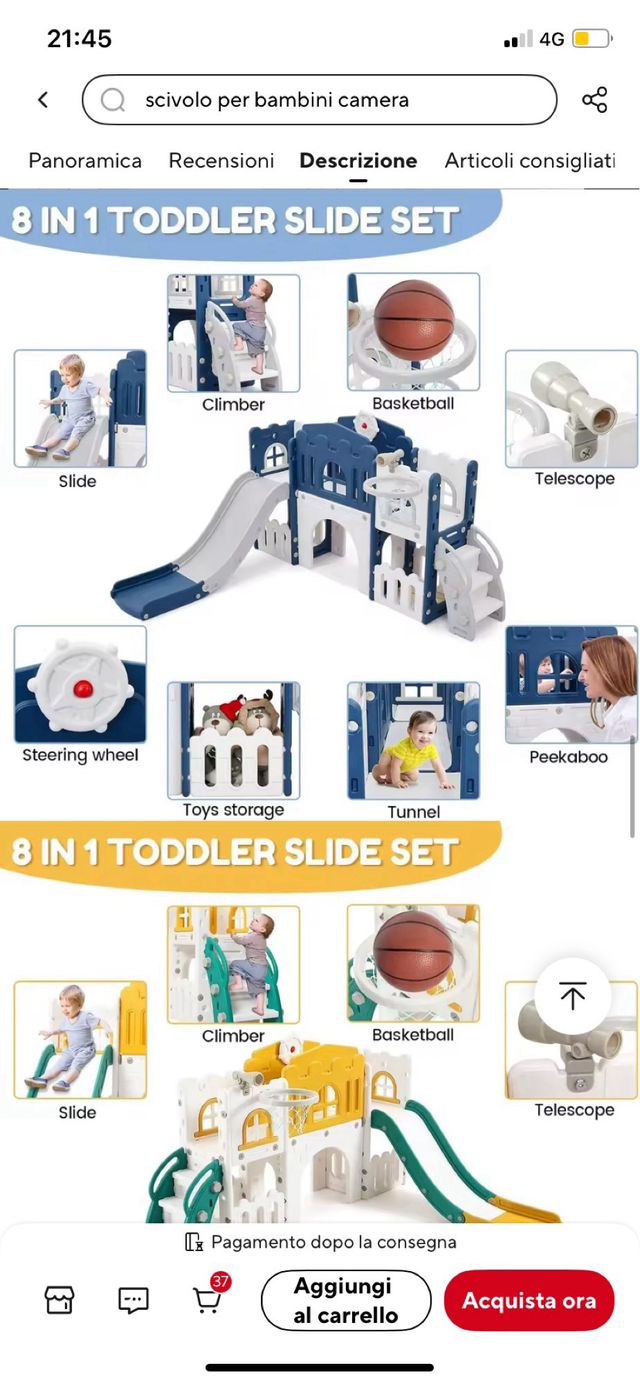 Giochi per bambini parco giochi scivolo