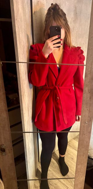 Cappotto Piazza Italia donna rosso