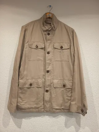 Parka Cortefiel Talla M Beige Hombre.Un solo uso