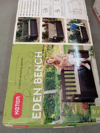 Baúl arcón banco marrón Keter