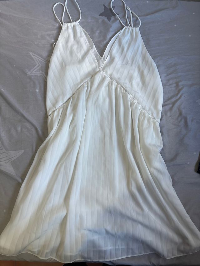 Vestido blanco tirantes talla S