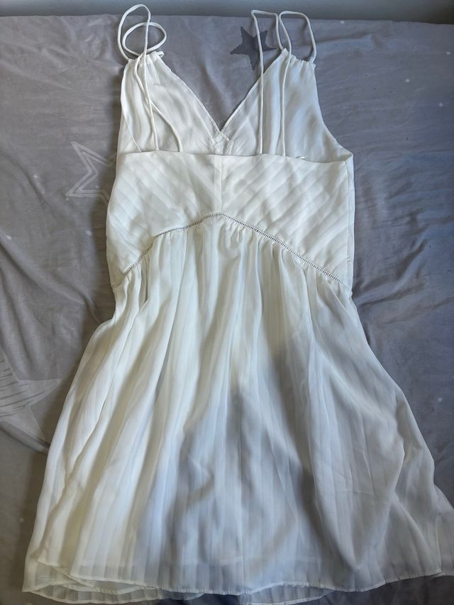 Vestido blanco tirantes talla S