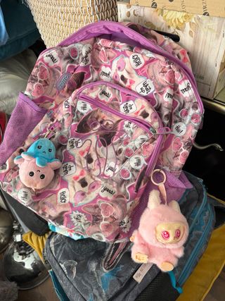 Mochila Totto infantil perritos y gatos