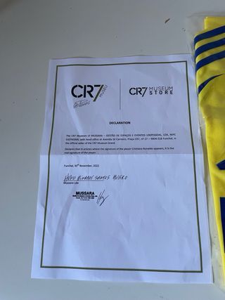 Maglia Al Nassr Cristiano Ronaldo firmata taglia S