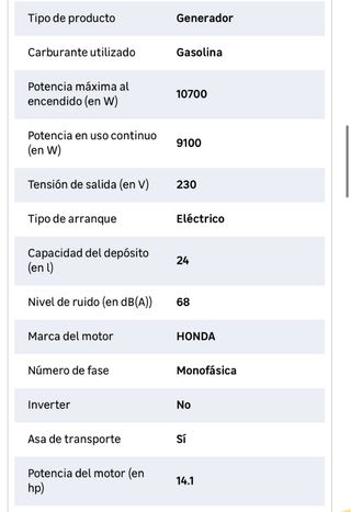Generador PRAMAC S12000