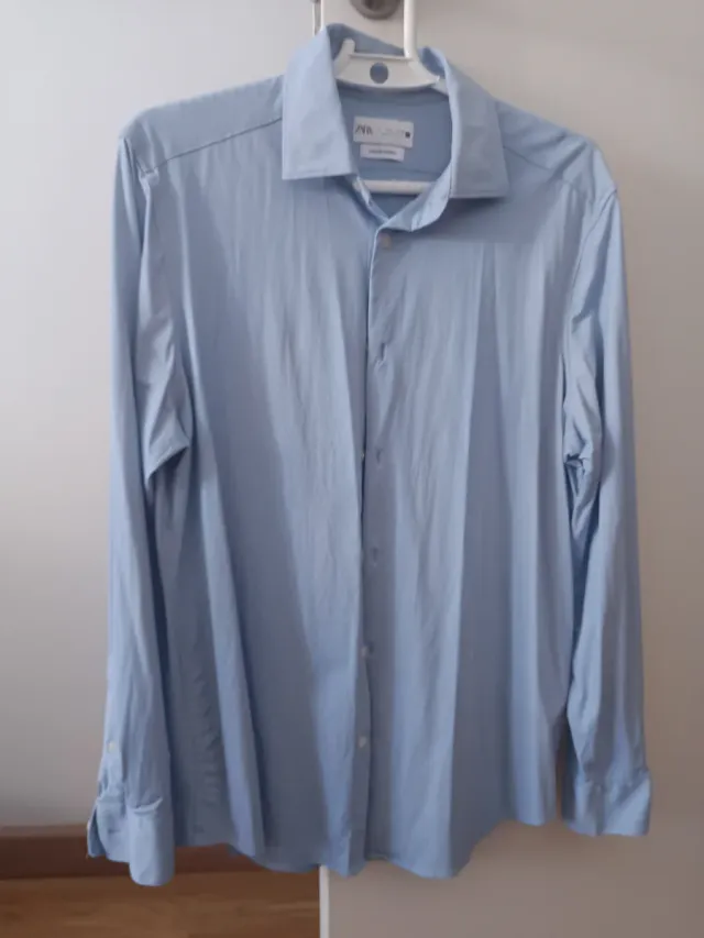 Camisa Zara Hombre Talla S Azul