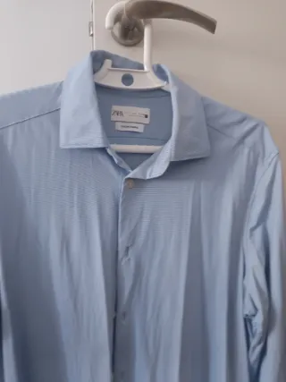 Camisa Zara Hombre Talla S Azul