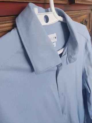 Camisa Zara Hombre Talla S Azul