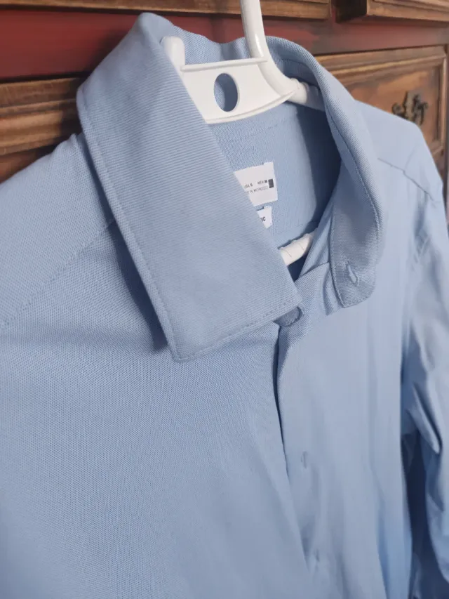 Camisa Zara Hombre Talla S Azul