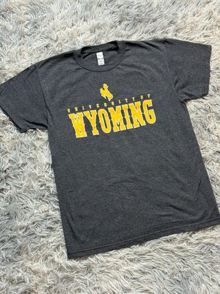 T-shirt University of Wyoming Grigio S