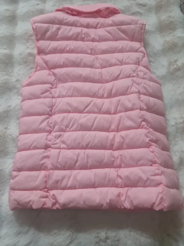 Chaleco acolchado rosa Zara