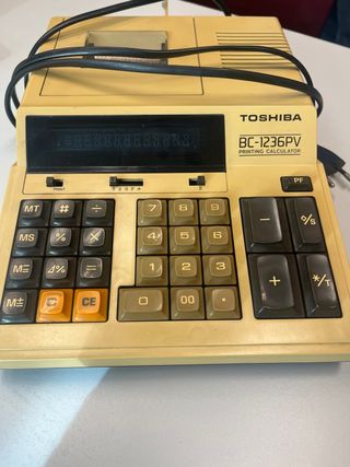Calculadora Toshiba BC-1236PV Vintage