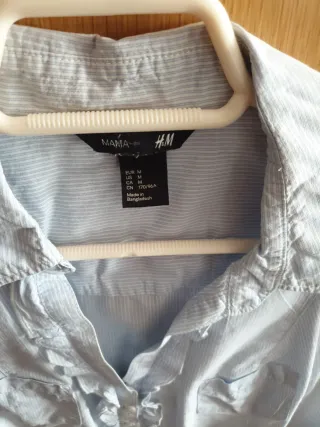 Camisa premamá H&M rayas azules y blancas Talla M