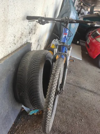 Bicicleta Montaña Azul Fila