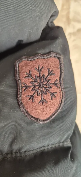 Anorak Zara Plumas Negro Talla L