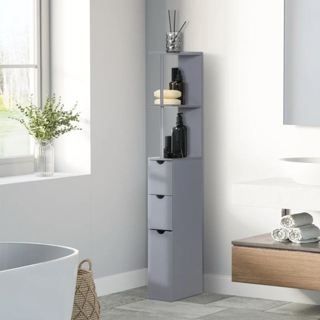 Columna de baño gris