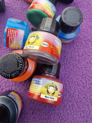 Set tintas tatuaje multicolor