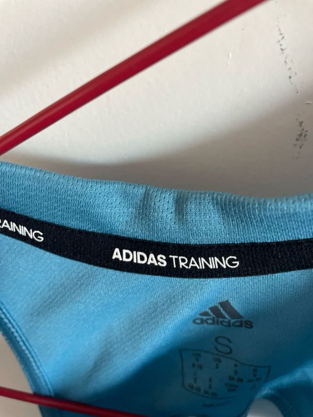 Top sportivo Adidas donna blu
