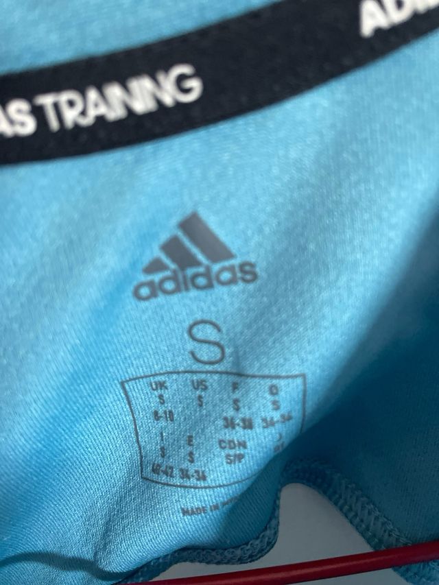 Top sportivo Adidas donna blu