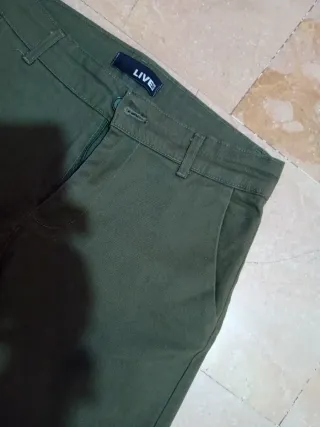 Pantaloni LIVE donna verde oliva