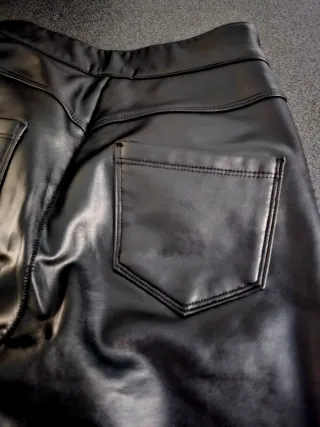 Pantaloni Tezenis neri similpelle tg S