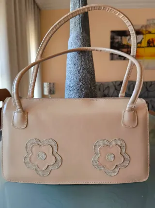 Bolso Emilio Faraoni Beige Flores