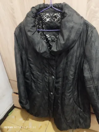 Chaqueta Invierno Mujer Negra/Gris