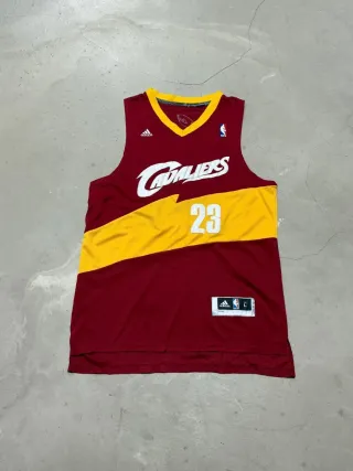 Adidas vintage jersey NBA cavaliers james uomo tgL