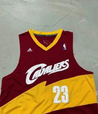 Adidas vintage jersey NBA cavaliers james uomo tgL