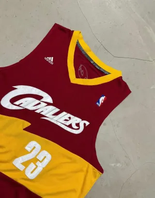 Adidas vintage jersey NBA cavaliers james uomo tgL